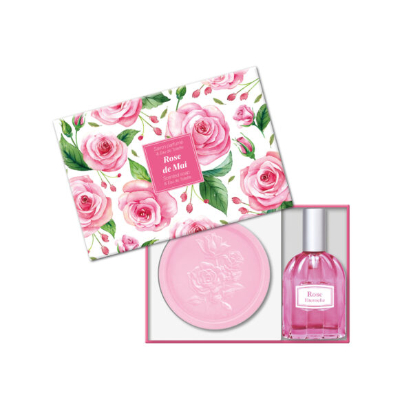 Coffret savon et eau de toilette - Rose de Mai