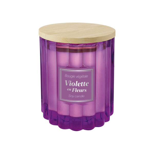 Bougie - Violette en Fleurs